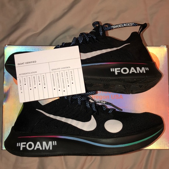 off white zoom fly mercurial black
